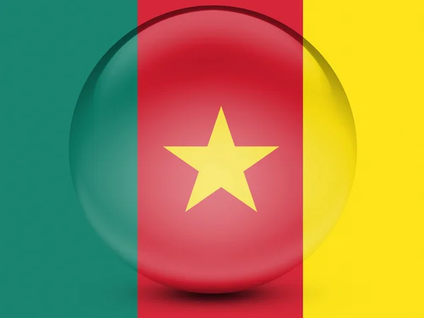 The Cameroonian flag — Stock Photo, Image