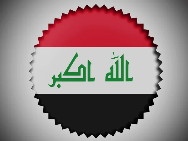 Den irakiska flaggan — Stockfoto