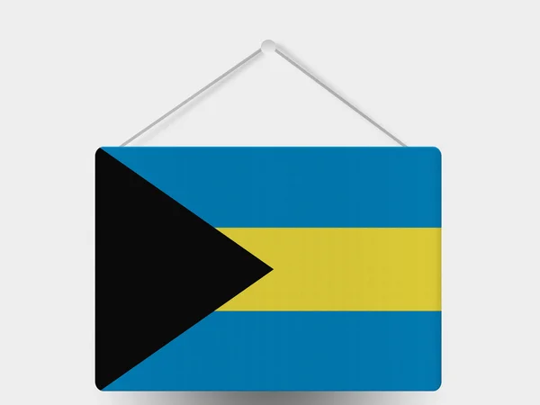 La bandera de Bahamas — Foto de Stock