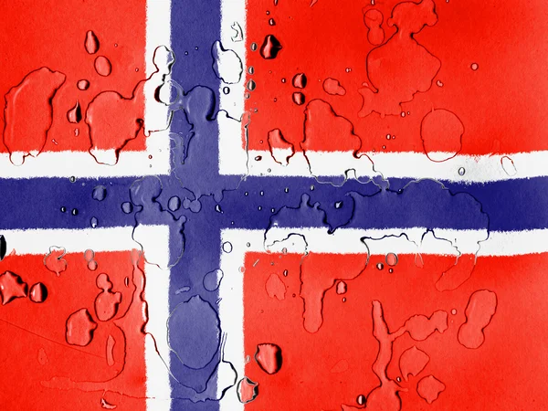 A bandeira norwegian — Fotografia de Stock