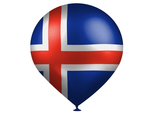 Η Ισλανδική σημαία — Φωτογραφία Αρχείου