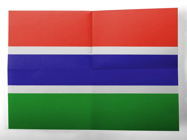 De vlag van gambia — Stockfoto