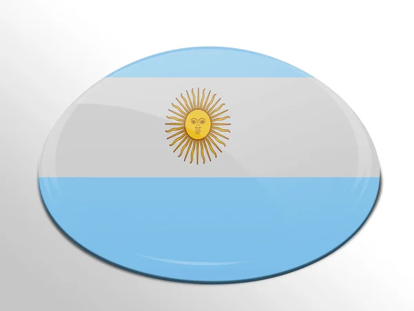 La bandera argentina — Foto de Stock