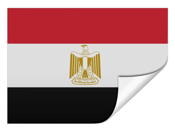 De Egyptische vlag — Stockfoto