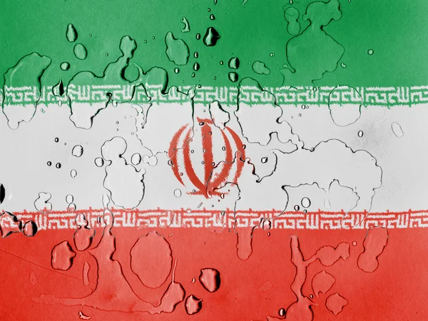 A bandeira iraniana — Fotografia de Stock