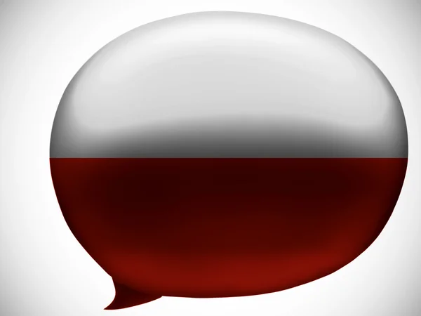 The Polish flag — Stock Photo, Image