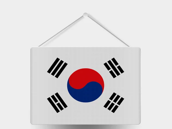 De Zuid-Koreaanse vlag — Stockfoto