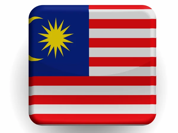 Die malaysische Flagge — Stockfoto