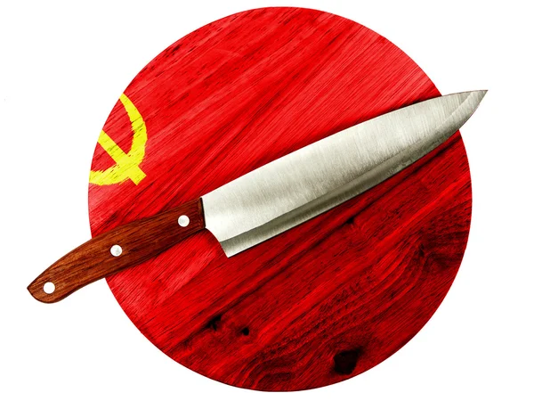 The USSR flag painted on — Stock Photo, Image