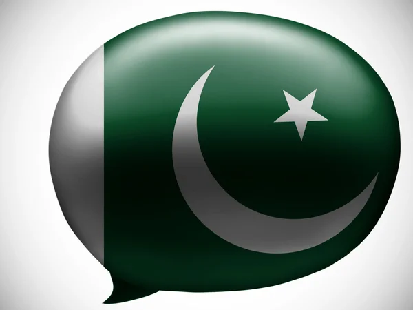 Bandeira paquistanesa — Fotografia de Stock