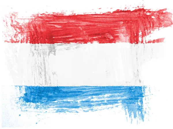 The Luxembourg flag — Stockfoto