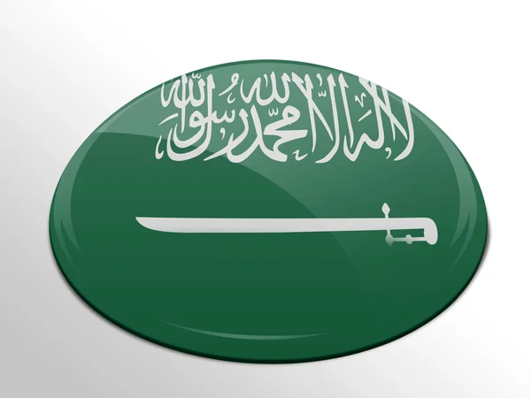 Flaga Arabii Saudyjskiej — Zdjęcie stockowe