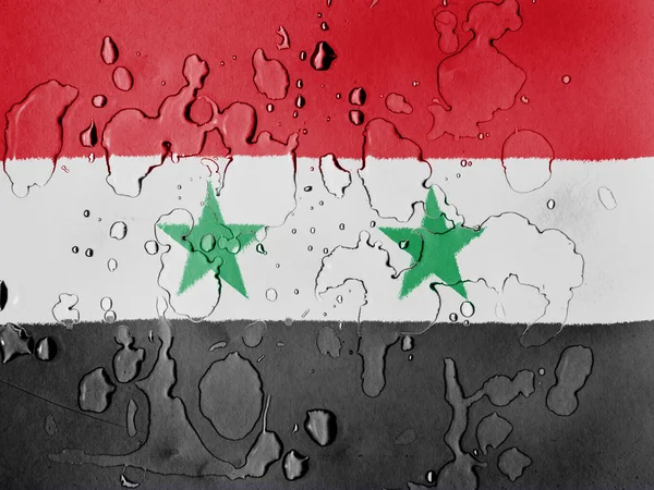 De vlag van Syrië — Stockfoto