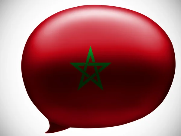 A marokkói zászló — Stock Fotó