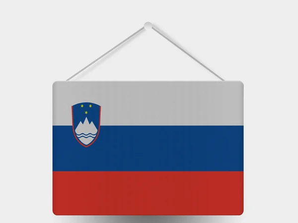 Sloveniens flagga — Stockfoto