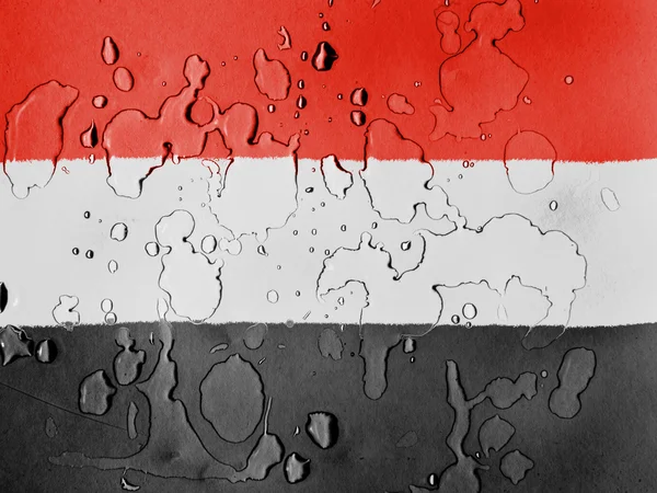 The Yemeni flag — Stock Photo, Image