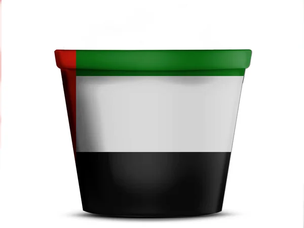 Bandeira dos EAU — Fotografia de Stock