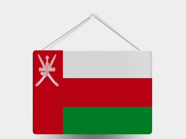 Vlag van Oman — Stockfoto