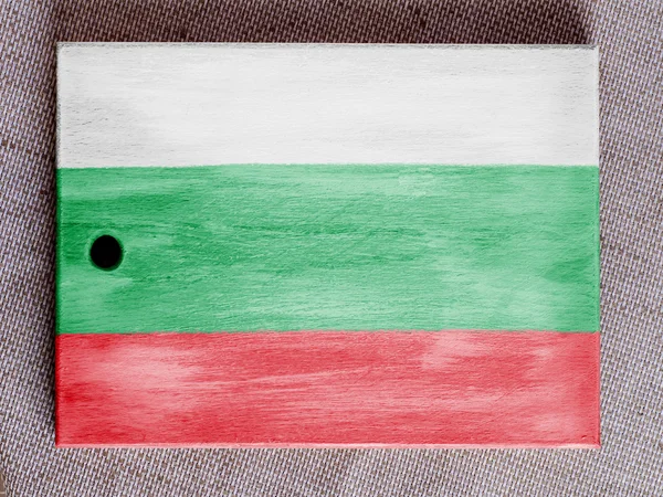 Die bulgarische Flagge — Stockfoto