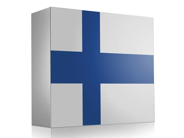 The Finnish flag — Stock Photo, Image