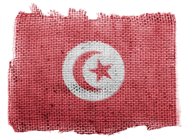 De vlag van tunis — Stockfoto