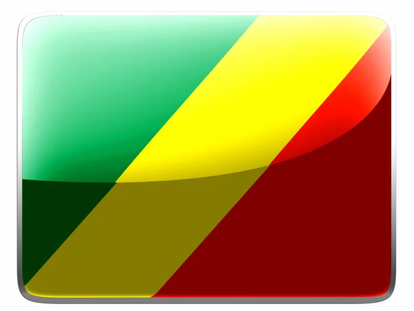 La bandera del Congo — Foto de Stock