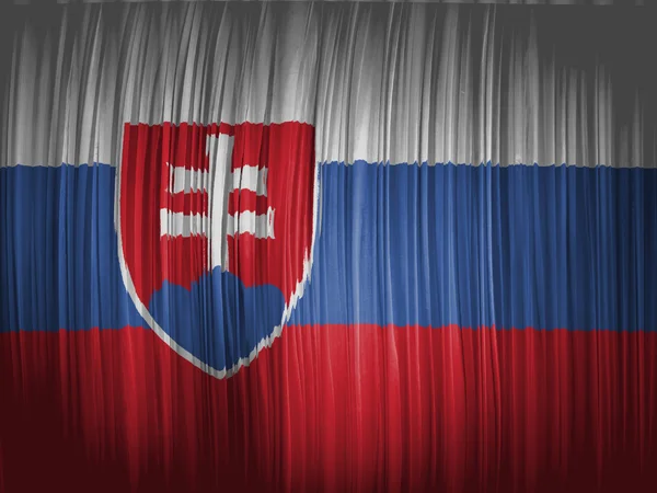 Die slowakische Flagge — Stockfoto