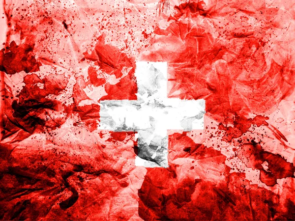 Η ελβετική σημαία — Φωτογραφία Αρχείου