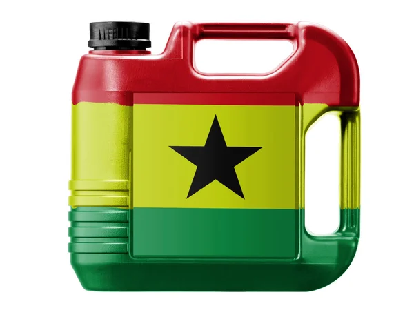 De vlag van ghana — Stockfoto