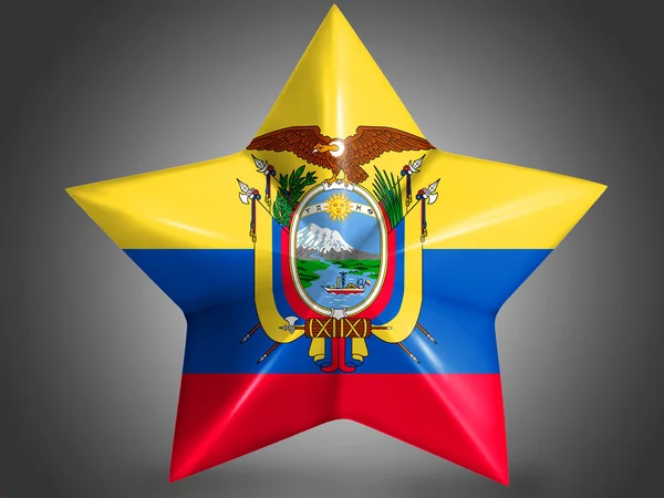 Ecuador-Flagge — Stockfoto