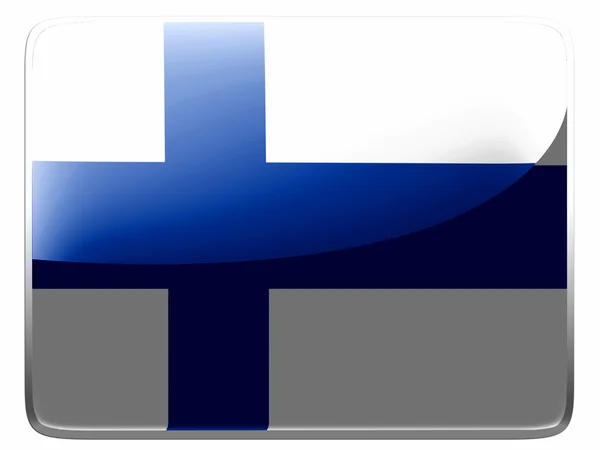 The Finnish flag — Stock Photo, Image