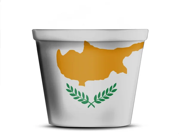 塞浦路斯旗 — 图库照片