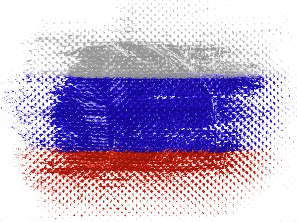 Die russische Flagge — Stockfoto