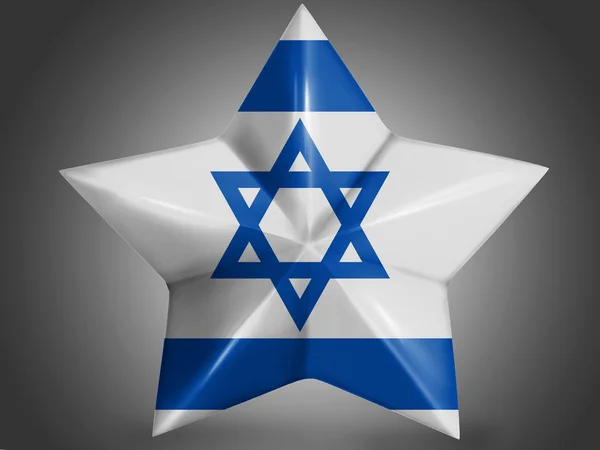 La bandera israelí — Foto de Stock