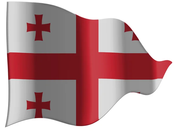 Flaga gruzińskiej — Zdjęcie stockowe