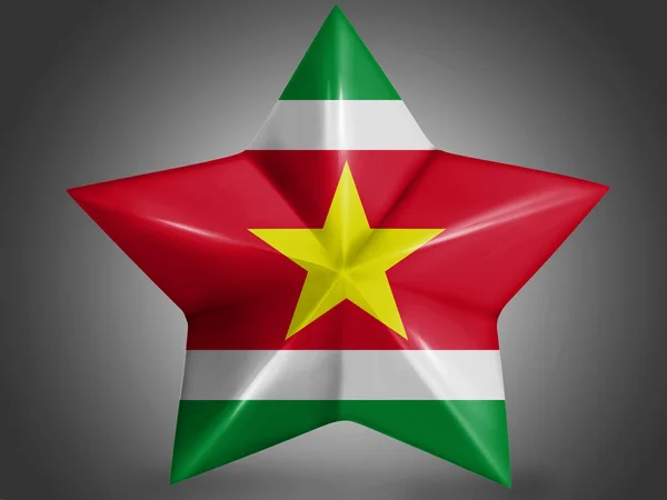 Bandeira do Suriname — Fotografia de Stock