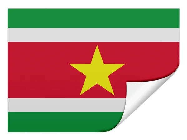 Suriname-i zászló — Stock Fotó