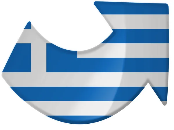 The Greek flag — Stock Photo, Image