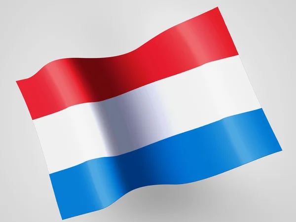 The Luxembourg flag — Stock fotografie