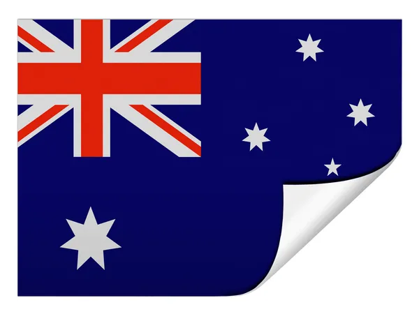 Die australische Flagge — Stockfoto