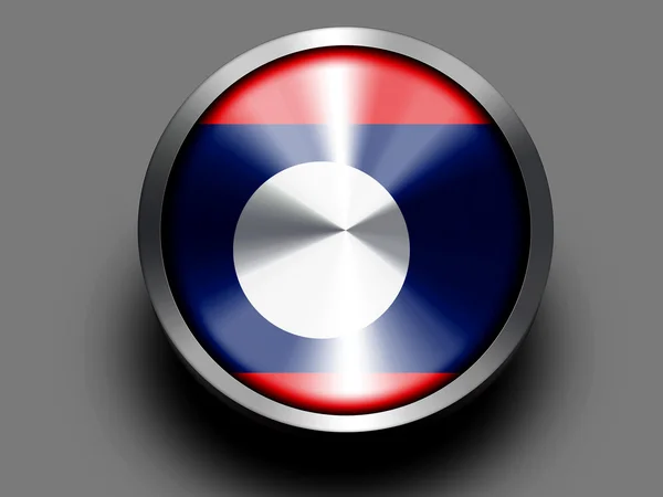 Laos flagga — Stockfoto