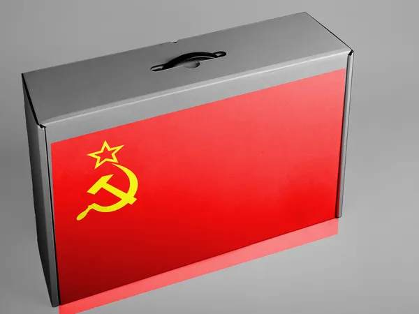 描かれたソ連国旗 — ストック写真