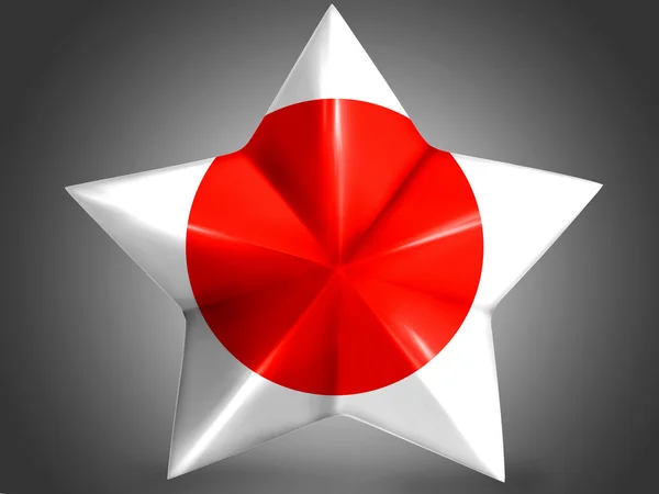 Japan flagga — Stockfoto