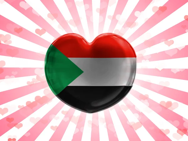 The Sudan flag — Stock Photo, Image