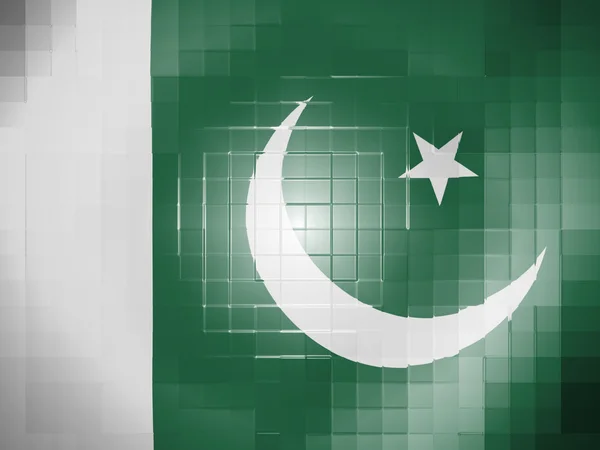 Den pakistanska flaggan — Stockfoto