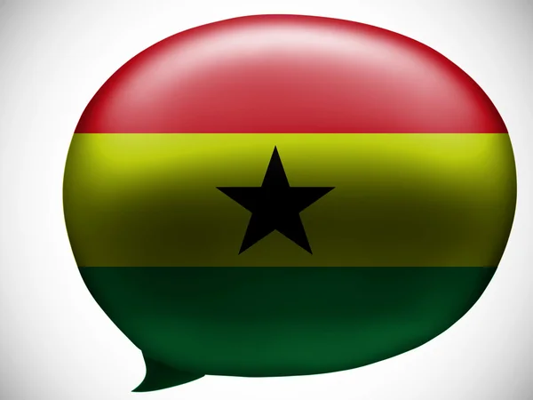 The Ghana flag — Stock Photo, Image