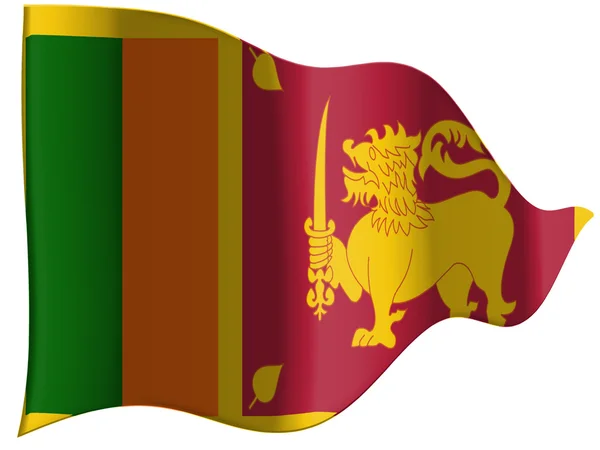 Sri lanka flagge — Stockfoto