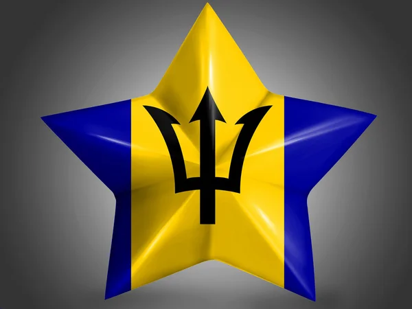 Barbados. Barbados vlag — Stockfoto