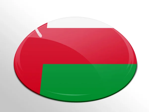 Oman flag — Stock Photo, Image