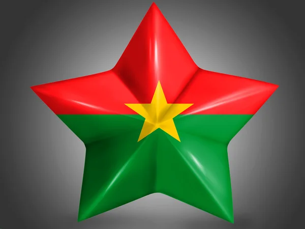 Vlag van Burkina faso — Stockfoto